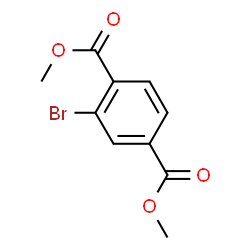ChemSpider 2D Image | Dimethyl 2-bromoterephthalate | C10H9BrO4