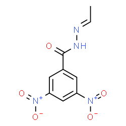 ChemSpider 2D Image | N'-[(1E)-Ethylidene]-3,5-dinitrobenzohydrazide | C9H8N4O5