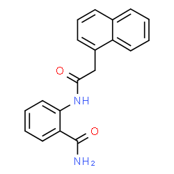 ChemSpider 2D Image | 2-[(1-Naphthylacetyl)amino]benzamide | C19H16N2O2