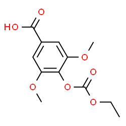 ChemSpider 2D Image | 4-ETHOXYCARBONYLOXY-3,5-DIMETHOXYBENZOIC ACID | C12H14O7