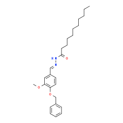 ChemSpider 2D Image | N'-{(E)-[4-(Benzyloxy)-3-methoxyphenyl]methylene}undecanehydrazide | C26H36N2O3