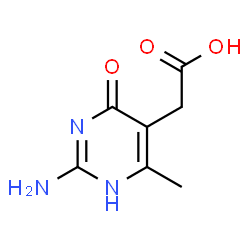 ChemSpider 2D Image | 5-pyrimidineacetic acid, 2-amino-4-hydroxy-6-methyl- | C7H9N3O3