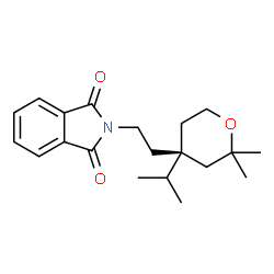 ChemSpider 2D Image | 2-{2-[(4R)-4-Isopropyl-2,2-dimethyltetrahydro-2H-pyran-4-yl]ethyl}-1H-isoindole-1,3(2H)-dione | C20H27NO3
