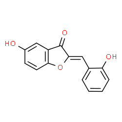 ChemSpider 2D Image | (2Z)-5-Hydroxy-2-(2-hydroxybenzylidene)-1-benzofuran-3(2H)-one | C15H10O4