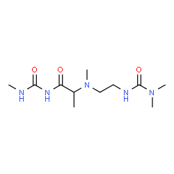 ChemSpider 2D Image | N~2~-{2-[(Dimethylcarbamoyl)amino]ethyl}-N~2~-methyl-N-(methylcarbamoyl)alaninamide | C11H23N5O3