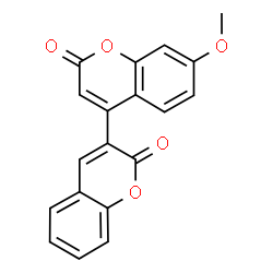 ChemSpider 2D Image | 7'-Methoxy-2H,2'H-3,4'-bichromene-2,2'-dione | C19H12O5