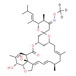 ChemSpider 2D Image | Moxidectin-d3 | C37H50D3NO8