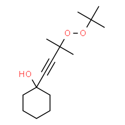 ChemSpider 2D Image | 1-[3-(tert-butylperoxy)-3-methylbut-1-yn-1-yl]cyclohexanol | C15H26O3