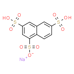 ChemSpider 2D Image | Sodium 3,6-disulfo-1-naphthalenesulfonate | C10H7NaO9S3
