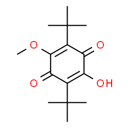 ChemSpider 2D Image | 2,5-Di-tert-butyl-3-hydroxy-6-methoxy-1,4-benzoquinone | C15H22O4