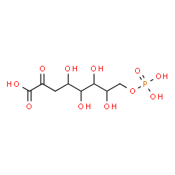 ChemSpider 2D Image | 4,5,6,7-Tetrahydroxy-2-oxo-8-(phosphonooxy)octanoic acid | C8H15O11P