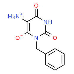 ChemSpider 2D Image | 5-Azanyl-6-Oxidanyl-1-(Phenylmethyl)pyrimidine-2,4-Dione | C11H11N3O3