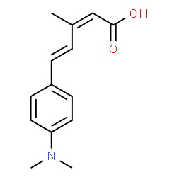 ChemSpider 2D Image | (2Z,4E)-5-[4-(Dimethylamino)phenyl]-3-methyl-2,4-pentadienoic acid | C14H17NO2