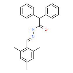 ChemSpider 2D Image | N'-[(E)-Mesitylmethylene]-2,2-diphenylacetohydrazide | C24H24N2O