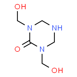ChemSpider 2D Image | 1,3-Bis(hydroxymethyl)-1,3,5-triazinan-2-one | C5H11N3O3