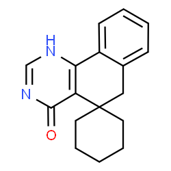 ChemSpider 2D Image | spiro[benzo[h]quinazoline-5(6H),1'-cyclohexan]-4-ol | C17H18N2O