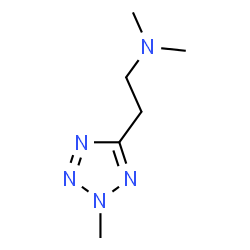 ChemSpider 2D Image | N,N-Dimethyl-2-(2-methyl-2H-tetrazol-5-yl)ethanamine | C6H13N5