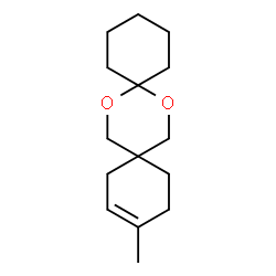 ChemSpider 2D Image | 12-Methyl-7,16-dioxadispiro[5.2.5.2]hexadec-11-ene | C15H24O2