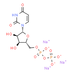 ChemSpider 2D Image | trisodium uridine 5′-diphosphate | C9H11N2Na3O12P2