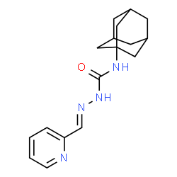 ChemSpider 2D Image | (2E)-N-(Adamantan-1-yl)-2-(2-pyridinylmethylene)hydrazinecarboxamide | C17H22N4O