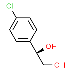 ChemSpider 2D Image | (1R)-1-(4-Chlorophenyl)-1,2-ethanediol | C8H9ClO2