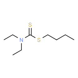 ChemSpider 2D Image | Butyl diethylcarbamodithioate | C9H19NS2