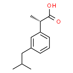 ChemSpider 2D Image | (S)-2-(3-isobutylphenyl)propionic acid | C13H18O2