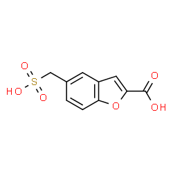ChemSpider 2D Image | 5-(Sulfomethyl)-1-benzofuran-2-carboxylic acid | C10H8O6S
