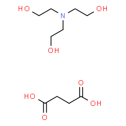 ChemSpider 2D Image | Succinic acid - 2,2',2''-nitrilotriethanol (1:1) | C10H21NO7