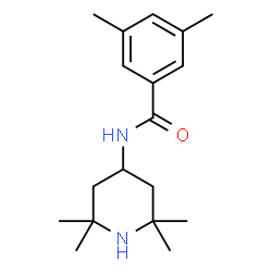 ChemSpider 2D Image | 3,5-Dimethyl-N-(2,2,6,6-tetramethyl-4-piperidinyl)benzamide | C18H28N2O
