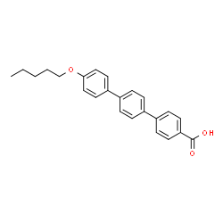 ChemSpider 2D Image | 4''-(Pentyloxy)-1,1':4',1''-terphenyl-4-carboxylic acid | C24H24O3