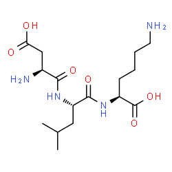 ChemSpider 2D Image | L-alpha-Aspartyl-L-leucyl-L-lysine | C16H30N4O6