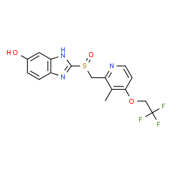 ChemSpider 2D Image | 5-HYDROXYLANSOPRAZOLE | C16H14F3N3O3S