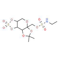 ChemSpider 2D Image | (7,7-Dimethyl-2,2-dioxidotetrahydro-5aH-[1,3,2]dioxathiolo[4,5-d][1,3]dioxolo[4,5-b]pyran-5a-yl)methyl ethylsulfamate | C11H19NO10S2