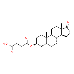 ChemSpider 2D Image | etiocholanolone hemisuccinate | C23H34O5