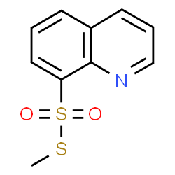 ChemSpider 2D Image | S-Methyl 8-quinolinesulfonothioate | C10H9NO2S2