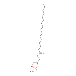 ChemSpider 2D Image | (2-Hydroxy-2-oxido-1,3,2-dioxaphospholan-4-yl)methyl palmitate | C19H37O6P