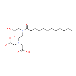 ChemSpider 2D Image | LAUROYL ETHYLENEDIAMINE TRIACETIC ACID | C20H36N2O7