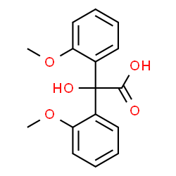 ChemSpider 2D Image | Hydroxy[bis(2-methoxyphenyl)]acetic acid | C16H16O5