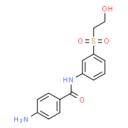 ChemSpider 2D Image | 4-Amino-N-[3-[(2-hydroxyethyl)sulfonyl]phenyl]benzamide | C15H16N2O4S