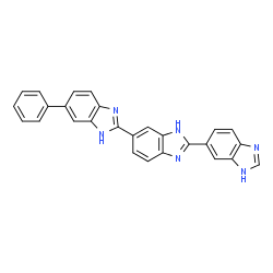 ChemSpider 2D Image | 6-Phenyl-1H,3'H,3''H-2,5':2',5''-terbenzimidazole | C27H18N6