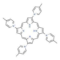 ChemSpider 2D Image | 1,1',1'',1'''-(2,7,12,17-Porphyrintetrayl)tetrakis(4-methylpyridinium) | C44H38N8