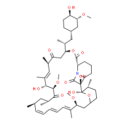 ChemSpider 2D Image | (1R,2S,9S,12S,15R,16E,18R,19R,21R,23S,24Z,26E,28E,30S,35R)-1,2,18-Trihydroxy-12-{(2R)-1-[(1S,3R,4R)-4-hydroxy-3-methoxycyclohexyl]-2-propanyl}-19,30-dimethoxy-15,17,21,23,29,35-hexamethyl-11,36-dioxa-
4-azatetracyclo[30.3.1.0~2,5~.0~4,9~]hexatriaconta-16,24,26,28-tetraene-3,10,14,20-tetrone | C51H79NO13