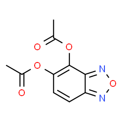 ChemSpider 2D Image | 2,1,3-Benzoxadiazole-4,5-diyl diacetate | C10H8N2O5