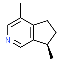 ChemSpider 2D Image | (7R)-4,7-Dimethyl-6,7-dihydro-5H-cyclopenta[c]pyridine | C10H13N