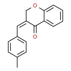 ChemSpider 2D Image | (3Z)-3-(4-Methylbenzylidene)-2,3-dihydro-4H-chromen-4-one | C17H14O2