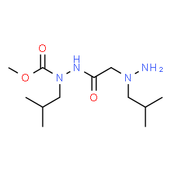 ChemSpider 2D Image | Methyl 1-isobutyl-2-[(1-isobutylhydrazino)acetyl]hydrazinecarboxylate | C12H26N4O3