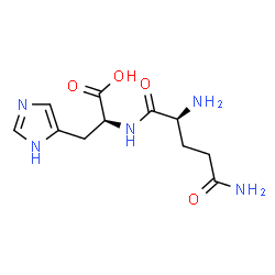 ChemSpider 2D Image | L-Glutaminyl-L-histidine | C11H17N5O4
