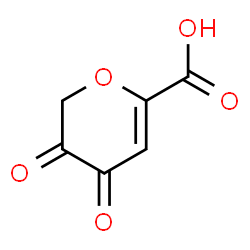 ChemSpider 2D Image | 3,4-Dioxo-3,4-dihydro-2H-pyran-6-carboxylic acid | C6H4O5