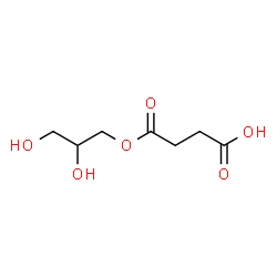 ChemSpider 2D Image | 1-(2,3-Dihydroxypropyl) butanedioate | C7H12O6